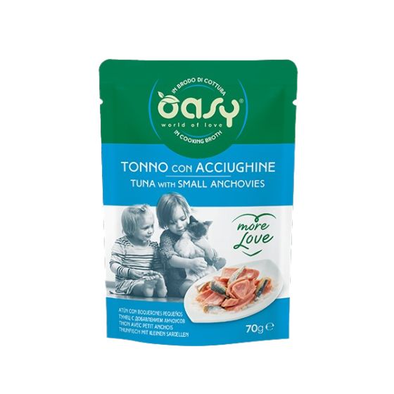 Oasy Tuna Anchovy Bag 70gr