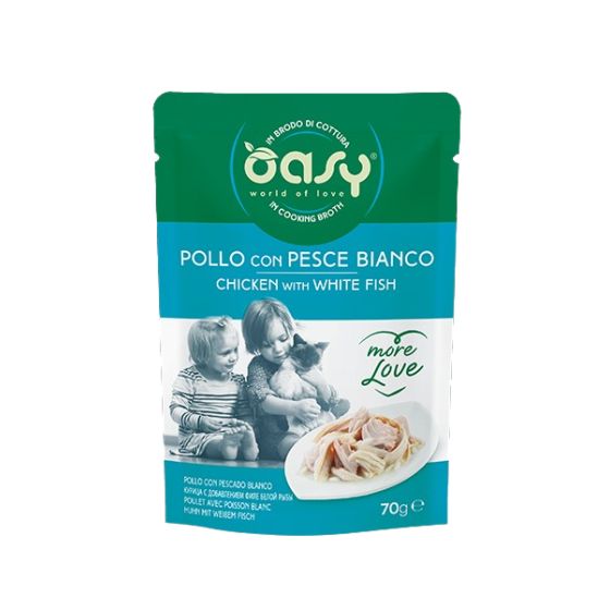 Oasy White Fish Chicken Bag 70gr