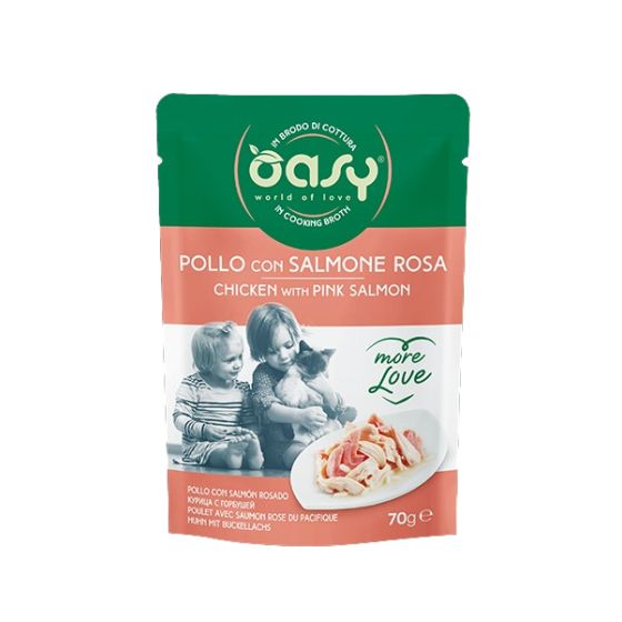 Oasy Sachet Poulet Saumon 70gr