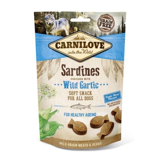 Carnilove Dog Treat Soft Sardines with wild garlic 200gr