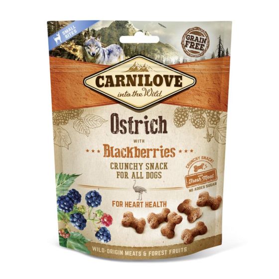 Carnilove Dog Treat Crunchy Autruche aux mûres 200gr