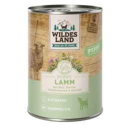 Wildes Land Boite Puppy Agneau Potiron & Riz 6x400g