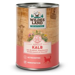 Wildes Land Boite Adult Kalb Brokokoli & Carotten 6x400g