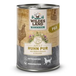 Wildes Land Boite Adult Poulet PUR Huile de carthame 6x400g