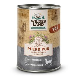 Wildes Land Boite Adult Cheval PUR Huile de carthame 6x400g