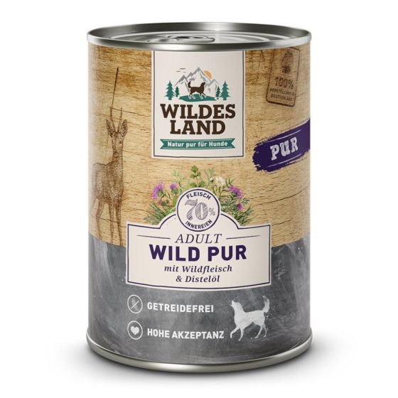 Wildes Land Adult Box PURE Game Safflower Oil 6x400g