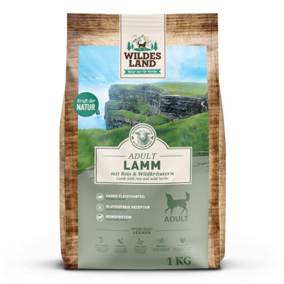 Wildes Land Adult Agneau Riz 1kg