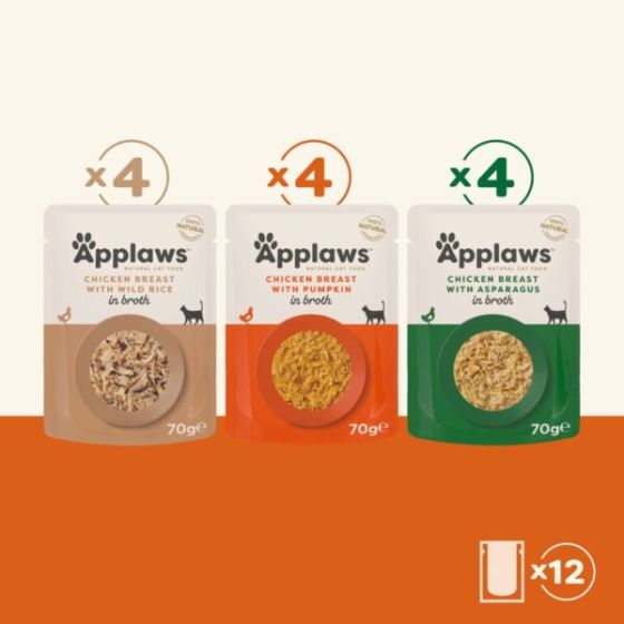 Applaws Fish Bag Multi Pack 12x70g