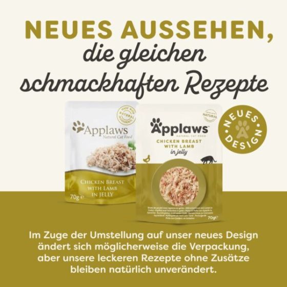 Applaws Pouch en Gelée Blanc de Poulet&Agneau70gr