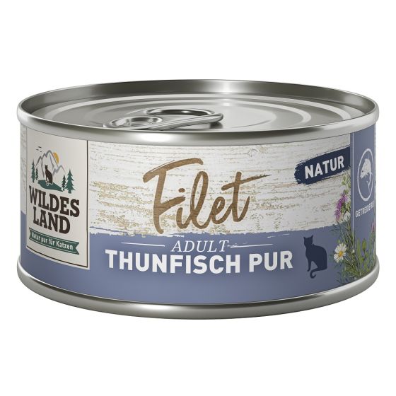 Wildes Land Fel Adult Filet Thon Pur 12x 80g