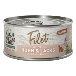 Wildes Land Fel Adult Salmon Chicken Fillet 12x 80g