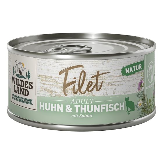 Wildes Land Fel Adult Chicken Fillet & Tuna 12x 80g