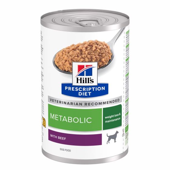 Prescription Diet™ Canine Metabolic Beef in box 12x370gr