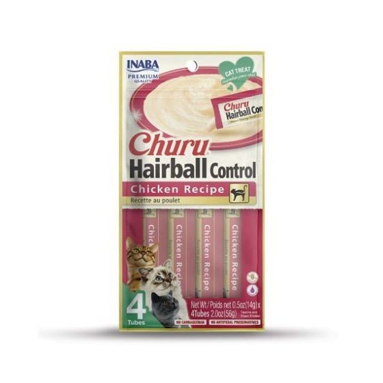 Inaba Churu Hairball Poulet 4x14gr