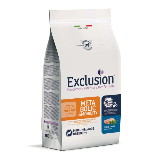 Exclusion Dog VET Metabolic Adult Med&Lar Pork 2kg