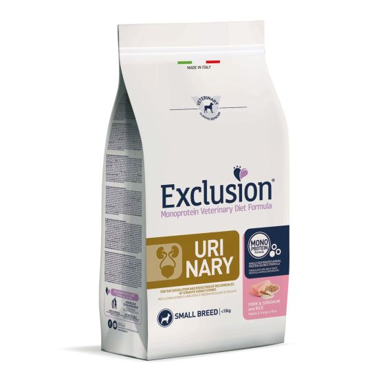 Exclusion Dog VET Urinary Adult Small Pork 2kg