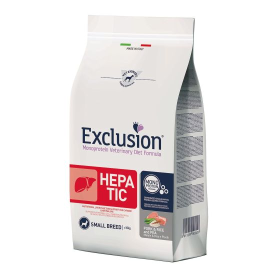 Exclusion Dog VET Hepatic Small 2kg