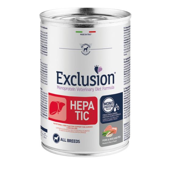 Exclusion Dog VET Hepatic 24x400gr