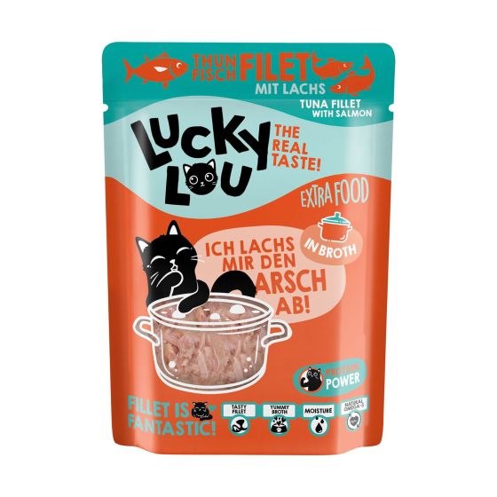 Lucky Lou Tuna and Salmon Broth Bag 70gr