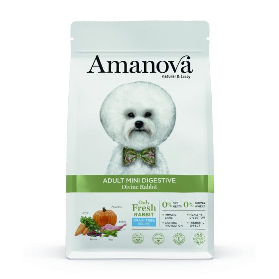 Amanova Dog Adult No Grain Mini Digestive Divine Rabbit 2kg