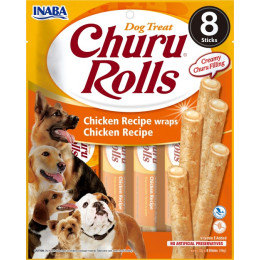Inaba Dog Churu Rolls Chicken 8x12gr