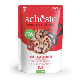 Schesir Cat Sachet 85gr Thon Crevette