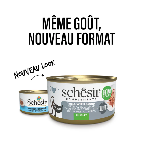 Schesir Cat Box 70g Tuna with Squid Schesir Cat Box 70g Tuna with Squid