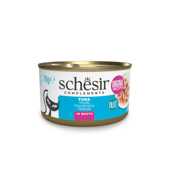 Schesir Cat Box 70g (Broth) Tuna