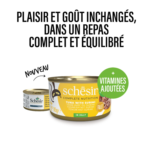 Schesir Cat Boite 85gr Thon&Surimi