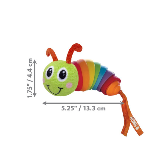 Kong Cat Bat-A-Bout Clackz Caterpillar