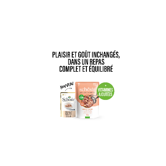 Schesir Cat Sachet 85g Thon avec Saumon