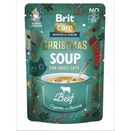 BRIT CARE Feline Adult Christmas Soup Beef 75gr