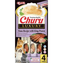 Inaba Churu Luxury Thon with King Prawn 4x14gr