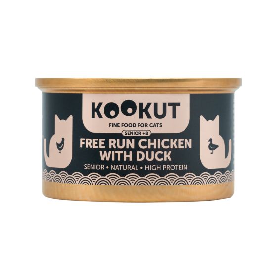 Kookut Cat SENIOR Poulet & Canard 70gr