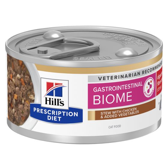 Prescription Diet™ Feline GI Biome™ Stress mijoté poulet leg. 24x82gr