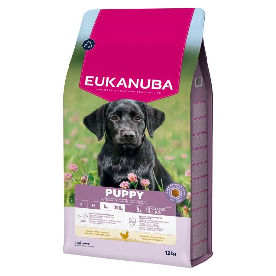 Eukanuba dog puppy Large 12kg (Délai 3 à 7 jours)
