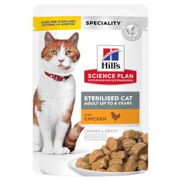 Hill's Feline Sachet Sterilised Poulet 12x85gr