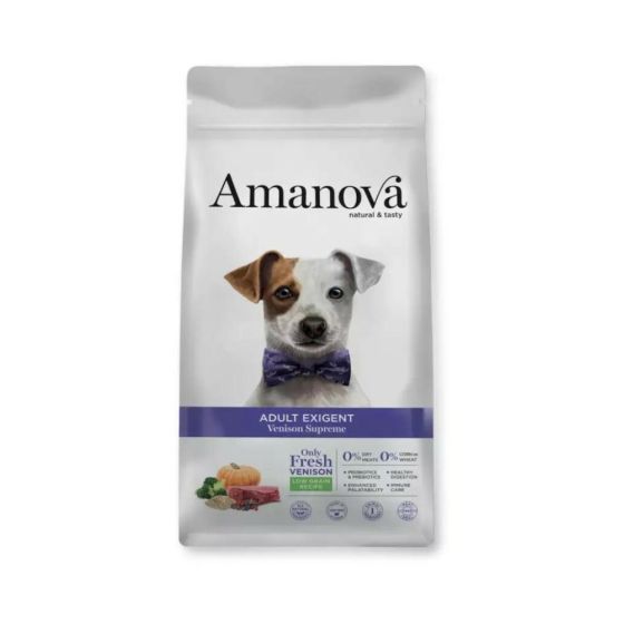 Amanova Dog All Breed Exigent Low grain Cerf 2kg