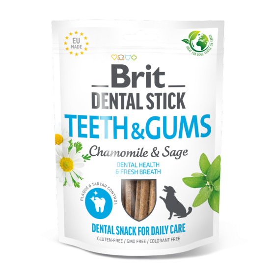 Brit Dental Stick for Teeth & Gums with Chamomile & Sage