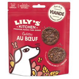 Lily's Kitchen Dog Treat: Beef, Chia & Kale Galette 70g