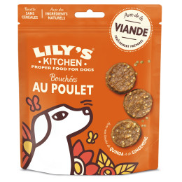 Lily's Kitchen Dog Treats: Chicken, Quinoa & Ginger Bites 70g