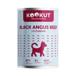 Kookut DOG Terrine Boeuf Angus Citrouille 400gr