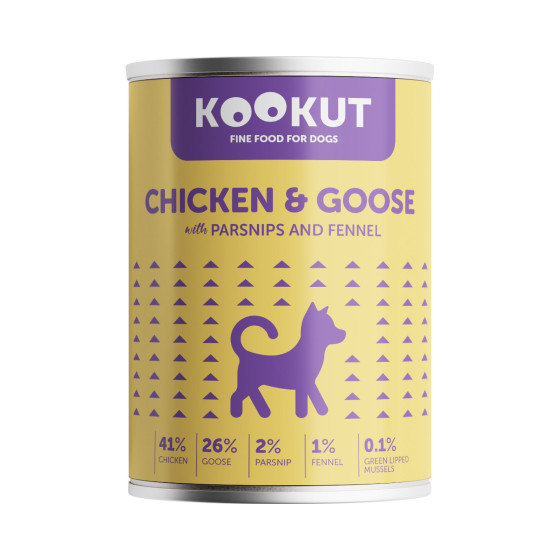 Kookut DOG Terrine Poulet Oie Panais 400gr