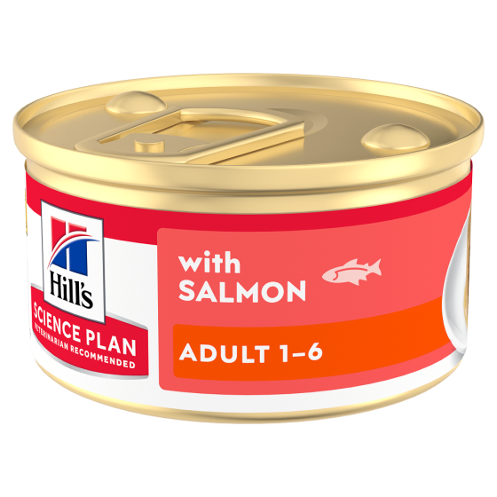 Hill's Feline Salmon Mousse Tins, 12 x 85g