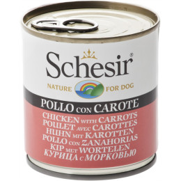 Schesir Dog Food – Chicken and Carrot, 285g tin