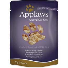 Applaws Cat Food White Chicken & Wild Rice Bag 70g