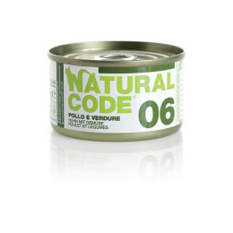 Natural Code Cat boite N°6 Poulet et Légumes 85gr