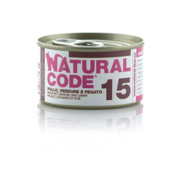 Natural Code Cat boite N°15 Poulet Légume et Foie 85gr
