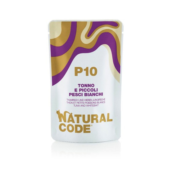 Natural Code Cat sachet N°10 Thon et Poisson Blanc 70gr