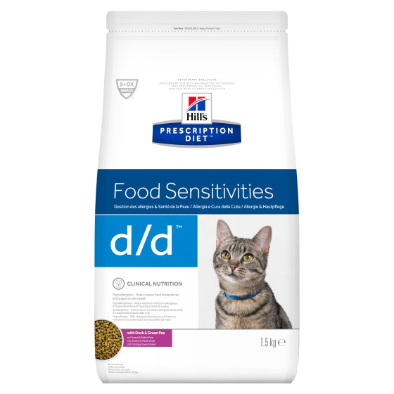 Prescription Diet™ Feline d/d™ Duck & Green Peas 1.5kg